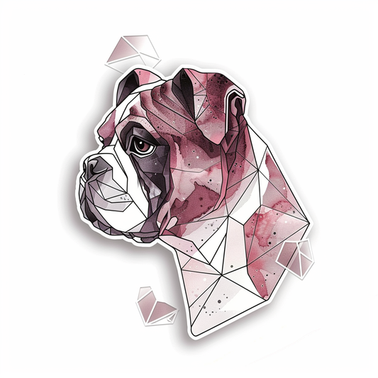 Bulldog Dog majestic Expressive surreal Vinyl Decal Sticker for Car, Laptop, Tumbler and more # F017567
