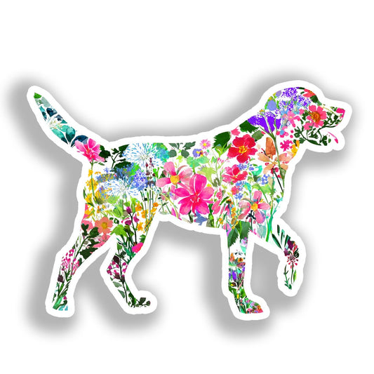 Labrador Retriever Dog Vinyl Decal Sticker for Car, Laptop, Tumbler and more # A019482-4" x 4"