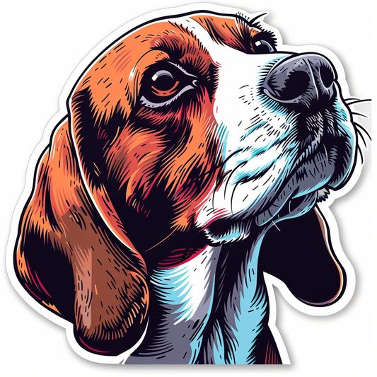 Beagle dog Vinyl Decal Sticker for Car, Laptop, Tumbler and more # F011766