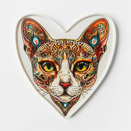 Abyssinian Cat astronaut majestic Expressive surreal Vinyl Decal Sticker for Car, Laptop, Tumbler and more # F021246-4" x 4"