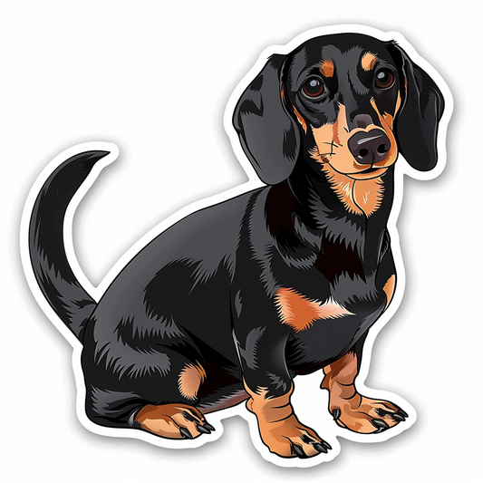 Dachshund Dog Vinyl Decal Sticker for Car, Laptop, Tumbler and more # F013122