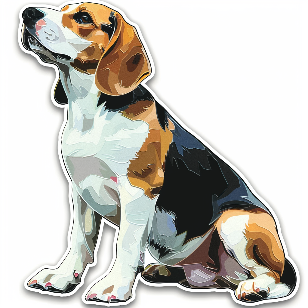 Beagle dog Vinyl Decal Sticker for Car, Laptop, Tumbler and more # F011765