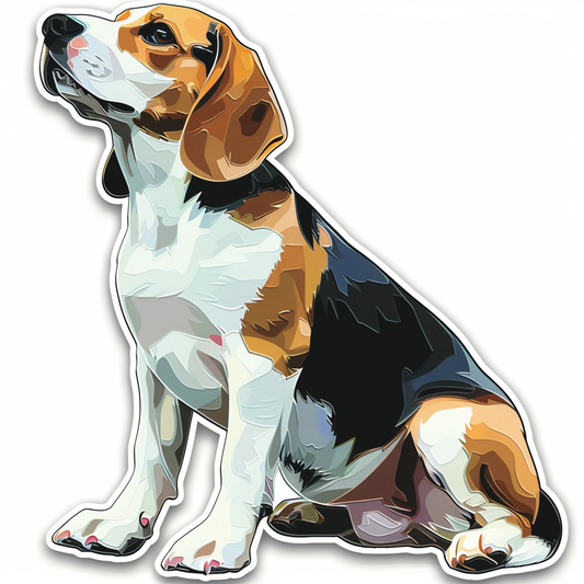 Beagle dog Vinyl Decal Sticker for Car, Laptop, Tumbler and more # F011765
