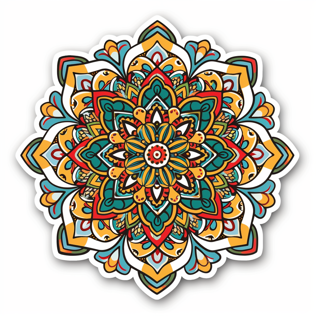 Mandala Vinyl Decal Sticker for Car, Laptop, Tumbler and more # F08213