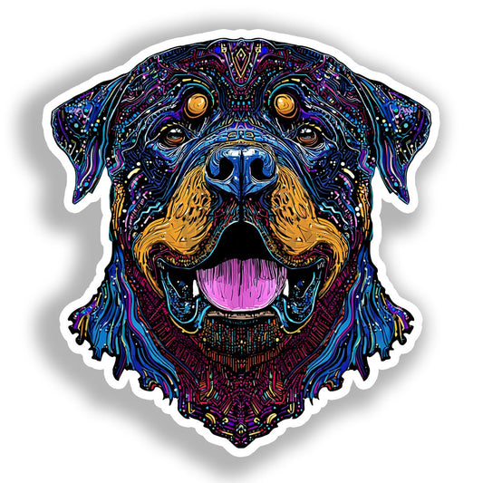 Rottweiler Dog Vinyl Decal Sticker for Car, Laptop, Tumbler and more # A018315-4" x 4"