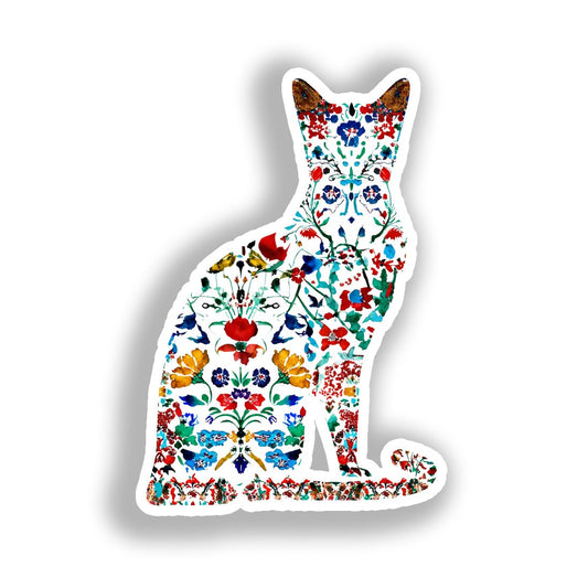 Abyssian Cat Vinyl Decal Sticker for Car, Laptop, Tumbler and more # A018858-4" x 4"