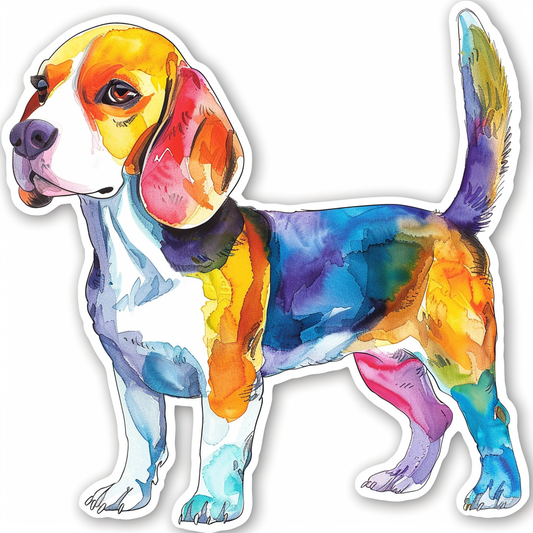 Beagle dog Vinyl Decal Sticker for Car, Laptop, Tumbler and more # F012111