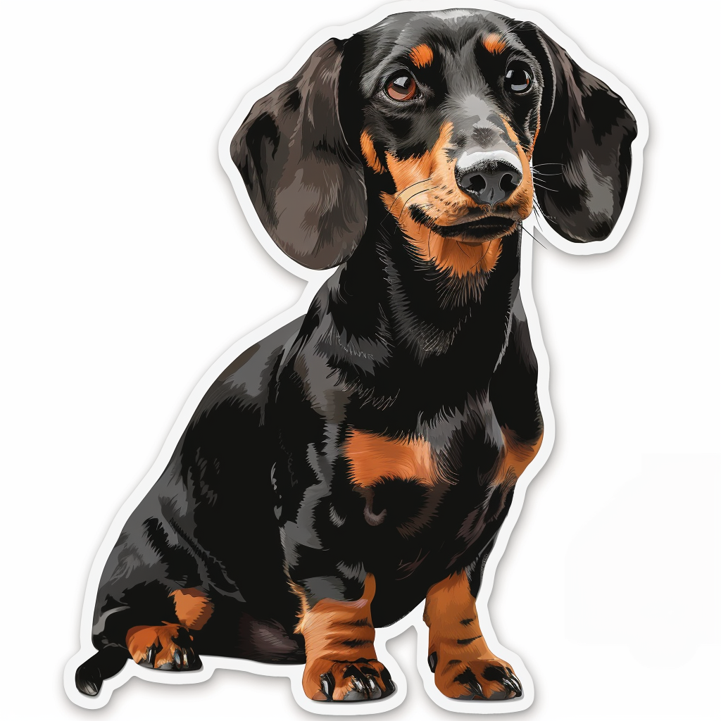 Dachshund Dog Vinyl Decal Sticker for Car, Laptop, Tumbler and more # F013123
