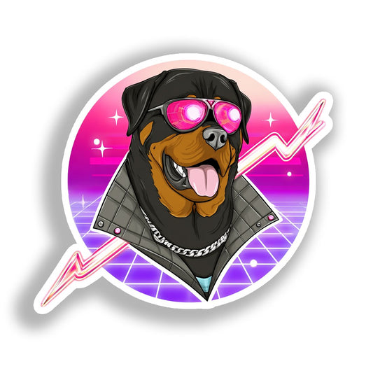 Rottweiler Dog Vinyl Decal Sticker for Car, Laptop, Tumbler and more # A018003-4" x 4"