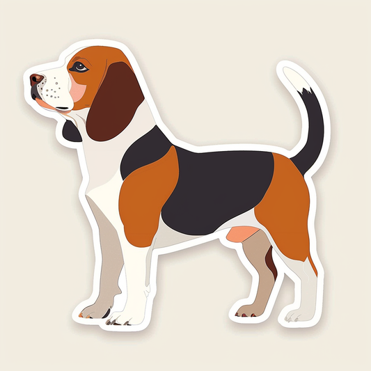 Beagle Dog Vinyl Decal Sticker for Car, Laptop, Tumbler and more # F07326