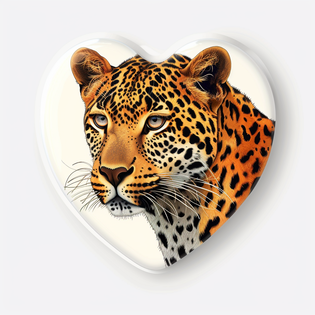 Leopard majestic Expressive surreal Vinyl Decal Sticker for Car, Laptop, Tumbler and more # F022558