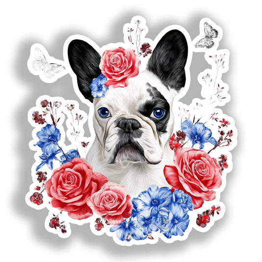 French Bulldog Dog Vinyl Decal Sticker for Car, Laptop, Tumbler and more # A019634-4" x 4"