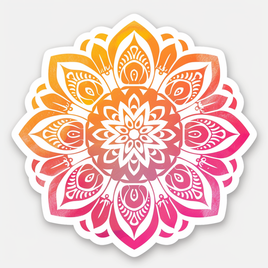 Mandala Vinyl Decal Sticker for Car, Laptop, Tumbler and more # F08233