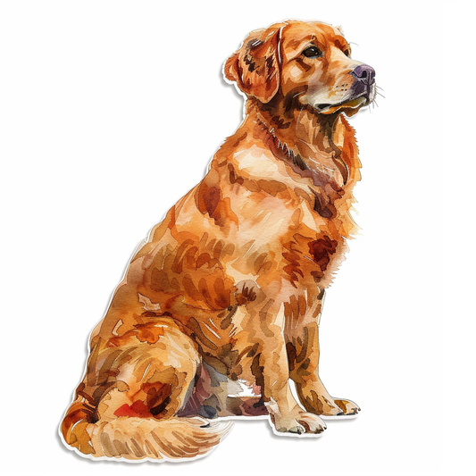 Golden Retriever Dog Vinyl Decal Sticker for Car, Laptop, Tumbler and more # F07409