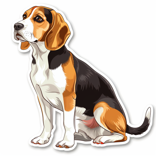 Beagle dog Vinyl Decal Sticker for Car, Laptop, Tumbler and more # F011814