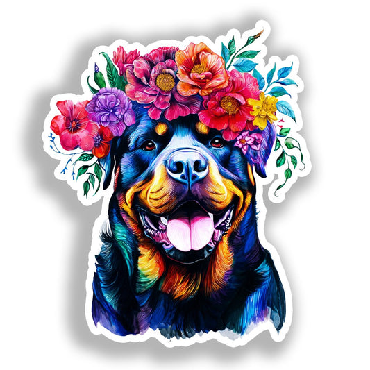 Rottweiler Dog Vinyl Decal Sticker for Car, Laptop, Tumbler and more # A018145-4" x 4"