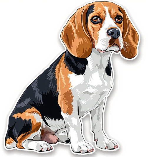 Beagle dog Vinyl Decal Sticker for Car, Laptop, Tumbler and more # F011982