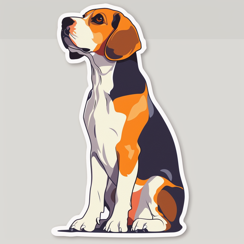 Beagle Dog Vinyl Decal Sticker for Car, Laptop, Tumbler and more # F07212