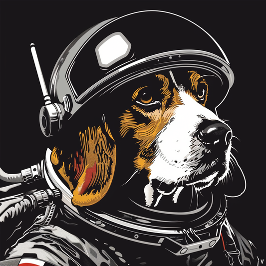 Beagle dog astronaut Vinyl Decal Sticker for Car, Laptop, Tumbler and more # F011860