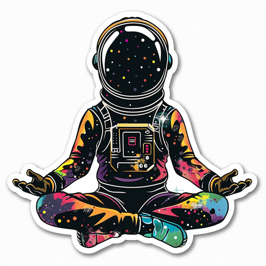 Astronaut majestic Expressive surreal Vinyl Decal Sticker for Car, Laptop, Tumbler and more # F016930