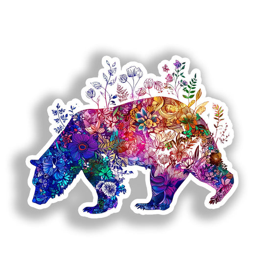 Bear Vinyl Decal Sticker for Car, Laptop, Tumbler and more # A018580-4" x 4"