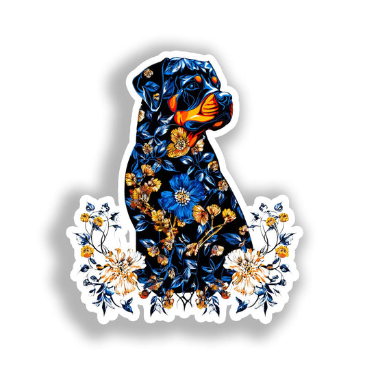 Rottweiler Dog Vinyl Decal Sticker for Car, Laptop, Tumbler and more # A018156-4" x 4"