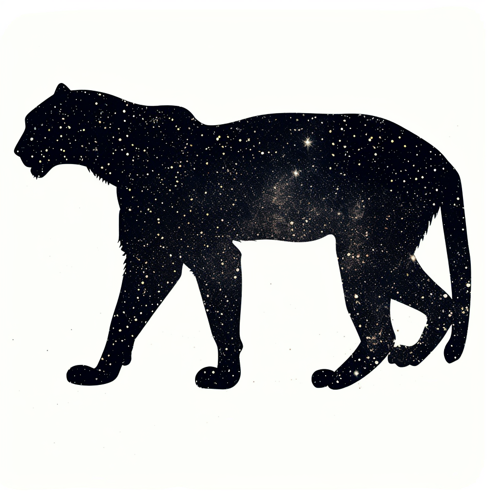 Leopard majestic Expressive surreal Vinyl Decal Sticker for Car, Laptop, Tumbler and more # F022504