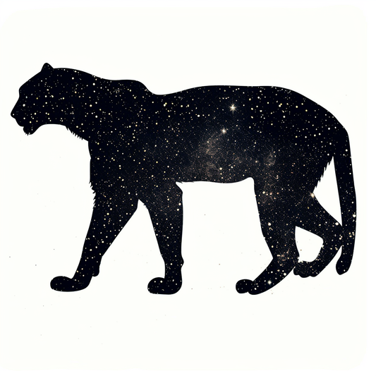 Leopard majestic Expressive surreal Vinyl Decal Sticker for Car, Laptop, Tumbler and more # F022504