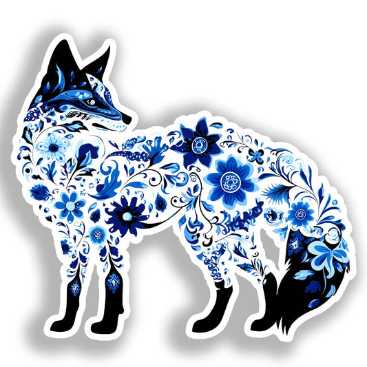 Fox Vinyl Decal Sticker for Car, Laptop, Tumbler and more # A018548-4" x 4"