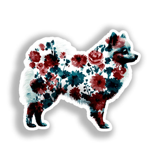 Pomeranian Dog Vinyl Decal Sticker for Car, Laptop, Tumbler and more # A017296-4" x 4"