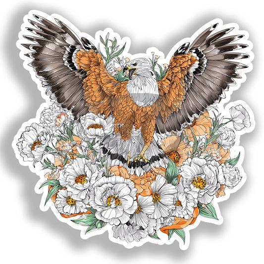 Eagle Vinyl Decal Sticker for Car, Laptop, Tumbler and more # A018542-4" x 4"