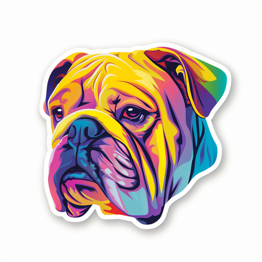Bulldog Dog Vinyl Decal Sticker for Car, Laptop, Tumbler and more # F07687
