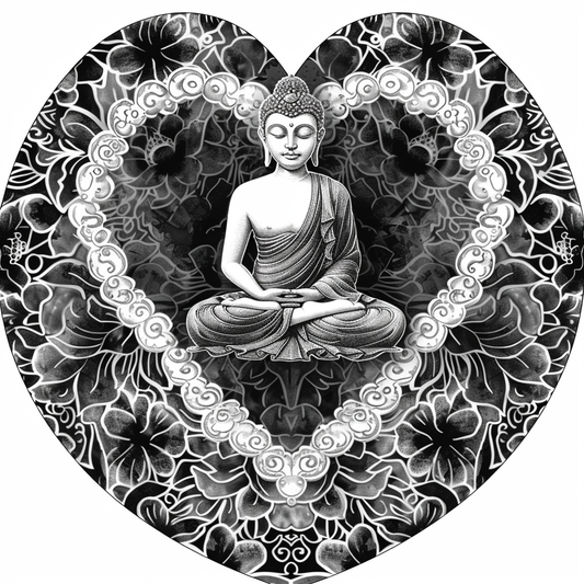 Buddha majestic Expressive surreal Vinyl Decal Sticker for Car, Laptop, Tumbler and more # F017057