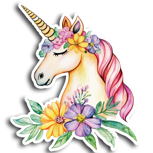 Unicorn Vinyl Decal Sticker for Car, Laptop, Tumbler and more # A017036-6" x 6"