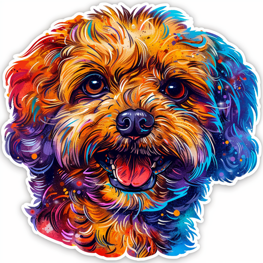 Poodle Dog galaxy Vinyl Decal Sticker for Car, Laptop, Tumbler and more # F012325
