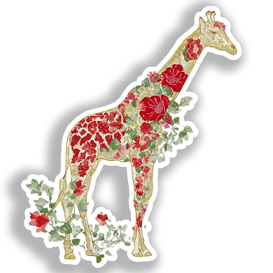 Giraffe Vinyl Decal Sticker for Car, Laptop, Tumbler and more # A018553-4" x 4"