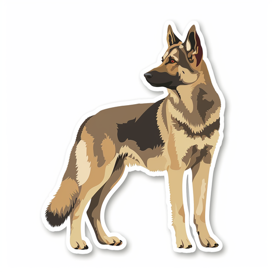 German Shepherd Dog Vinyl Decal Sticker for Car, Laptop, Tumbler and more # F07540