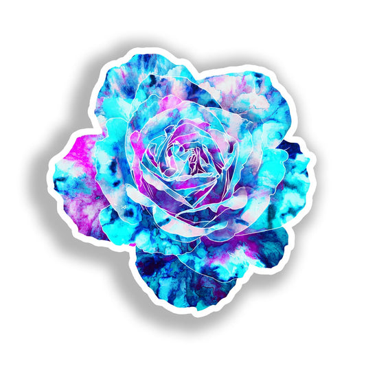 Rose Flower Vinyl Decal Sticker for Car, Laptop, Tumbler and more # A019235-4" x 4"