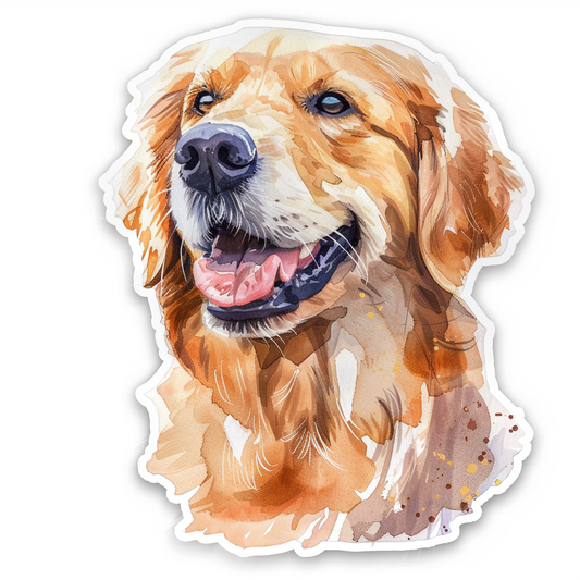 Golden Retriever Dog Vinyl Decal Sticker for Car, Laptop, Tumbler and more # F010493