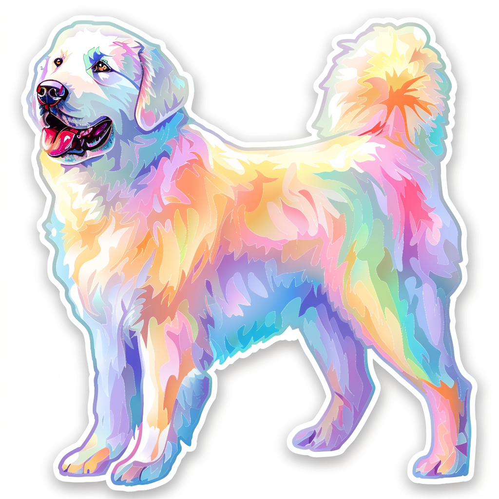 Sticker of Great Pyrenees dog  Vinyl Decal Sticker for Car, Laptop, Tumbler and more # F023667