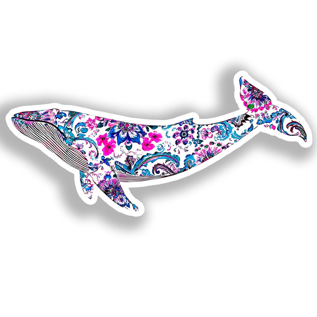 Whale   Vinyl Decal Sticker for Car, Laptop, Tumbler and more # A019117-4" x 4"