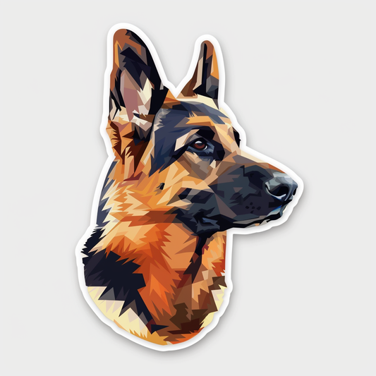 German Shepherd Dog Vinyl Decal Sticker for Car, Laptop, Tumbler and more # F07203
