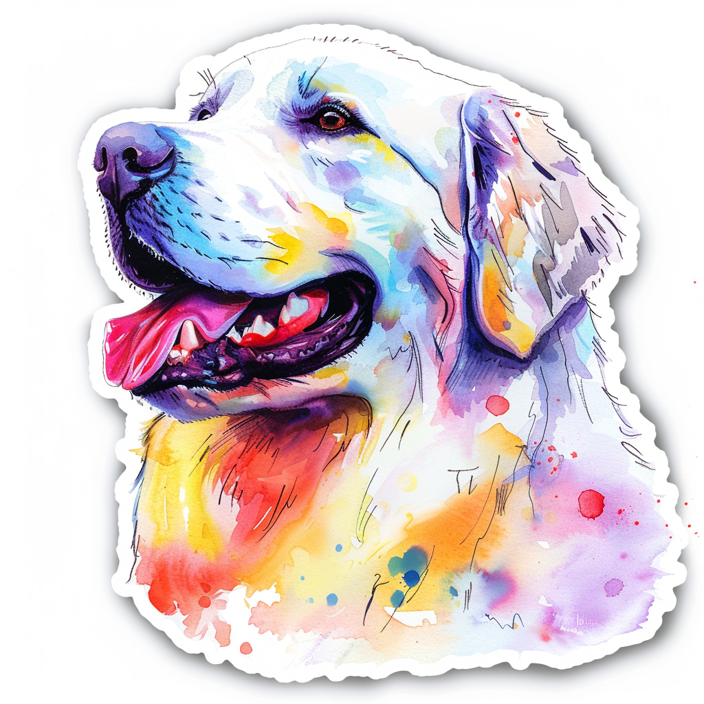 Great Pyrenees dog  Vinyl Decal Sticker for Car, Laptop, Tumbler and more # F023703