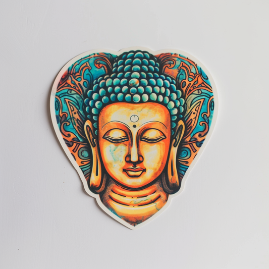Buddha majestic Expressive surreal Vinyl Decal Sticker for Car, Laptop, Tumbler and more # F016998