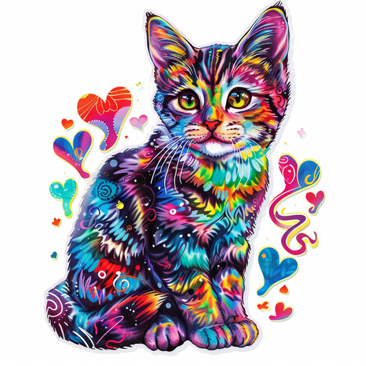 American Shorthair Cat majestic Expressive surreal Vinyl Decal Sticker for Car, Laptop, Tumbler and more # F018820