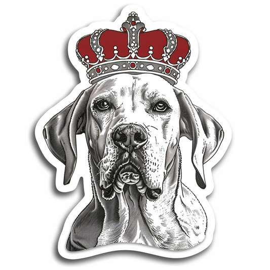 Great Dane Dog Expressive surreal Vinyl Decal Sticker for Car, Laptop, Tumbler and more # F022692