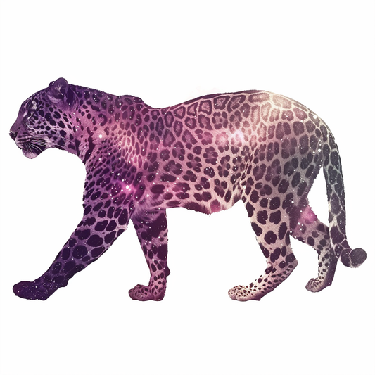 Leopard majestic Expressive surreal Vinyl Decal Sticker for Car, Laptop, Tumbler and more # F022499