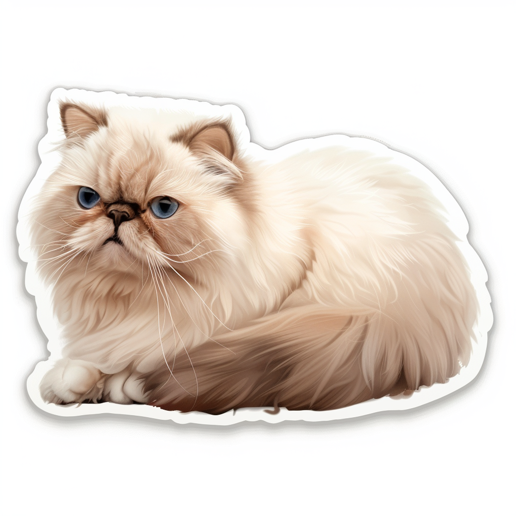 Persian cat Vinyl Decal Sticker for Car, Laptop, Tumbler and more # F08002