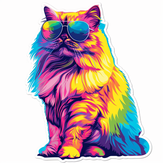 Cat Vinyl Decal Sticker for Car, Laptop, Tumbler and more # F016252-4" x 4"