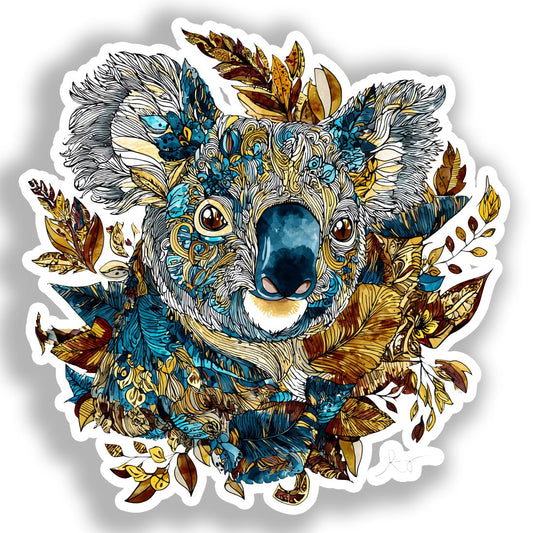 Koala Vinyl Decal Sticker for Car, Laptop, Tumbler and more # A018479-4" x 4"